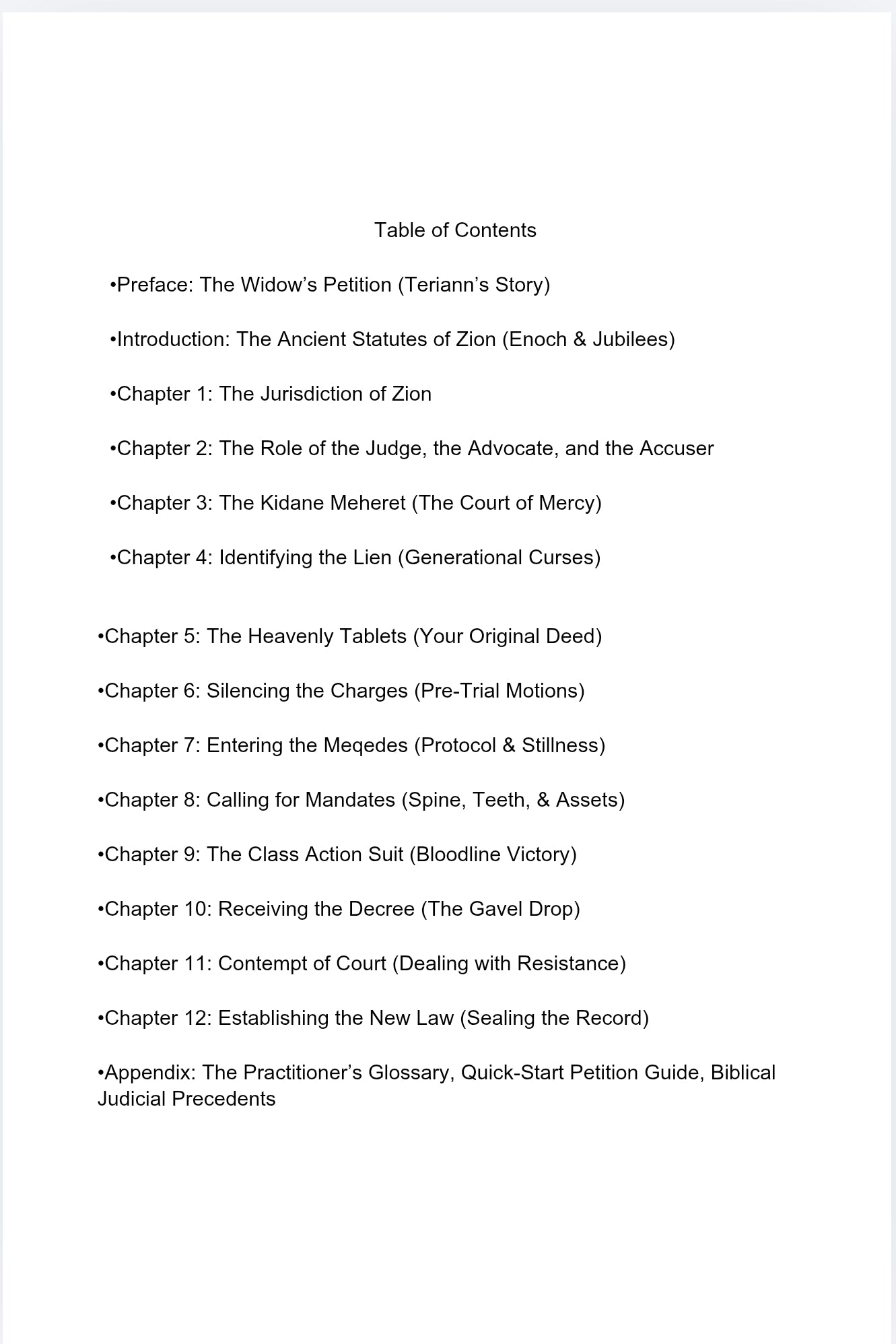 The Spiritual Tribunal: We Don't Just Offer Thoughts and Prayers. We Offer Judicial Strategy.