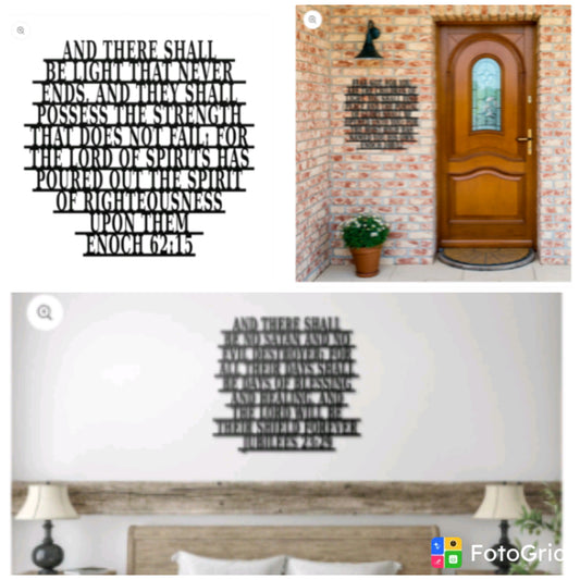 Custom Sacred Metal Decree – Your Chosen Verse